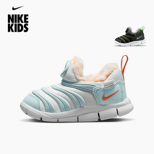 NIKE耐克童鞋25秋冬加绒保暖男女童宝宝休闲棉鞋儿童毛毛虫运动鞋