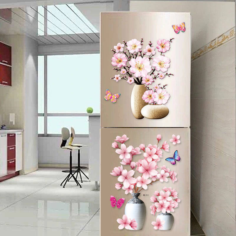 3d立体花瓶装饰墙贴创意儿童房
