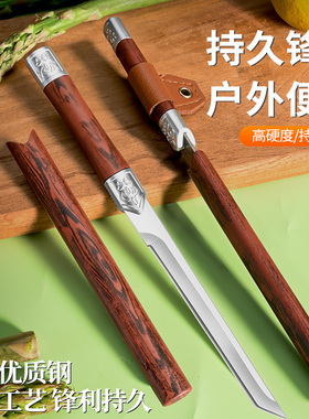 水果刀家用锋利高硬度户外小直刀精品高档便携神笔手把肉蒙古小刀