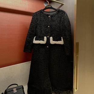 孙智惠zs「 富士山下」秋冬优雅圆领正肩保暖显瘦小香风大衣外套