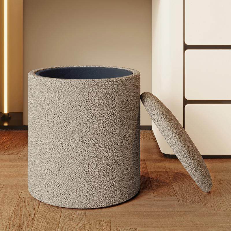 化妆凳ins网红圆凳卧室现代简约收纳储物化妆椅子矮凳梳妆台床笠