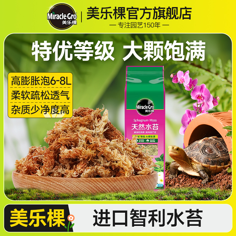 美乐棵水苔苔藓文心兰石斛蝴蝶兰多肉花卉绿植专用种植介质兰花基