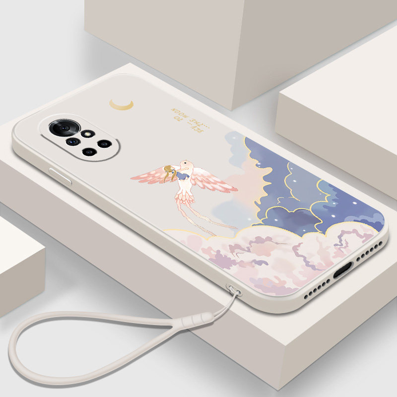 中国风适用华为nova8手机壳nove8Pro液态硅胶8SE全包5G女款N8ES活力版por软壳防摔荣耀v40轻奢版曲面屏保护套