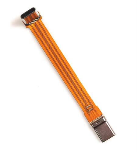 TYPE C24Pin弯头对直头没包胶软排无人机专用FPC240w40GB长72mm
