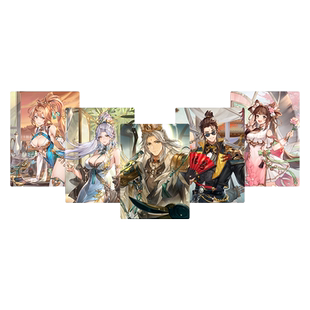 三国志幻想大陆官方周边 武将角色闪卡 诸葛亮 孙尚香 卡牌硬卡