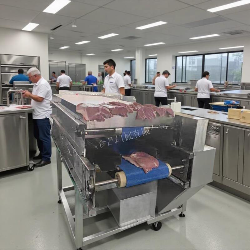 鸭胸鸡胸切片机 无骨鲜肉多层切割机 里脊平行分片设备