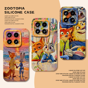 10s 12女50 油画疯狂动物城适用小米17promax手机壳15pro红米k90尼克80朱迪note14情侣70周边13男60新款