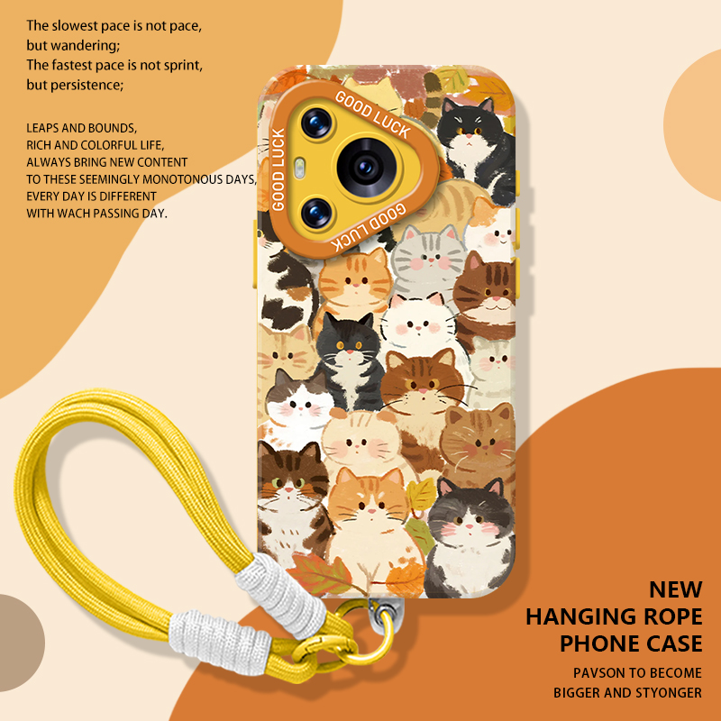 抱团猫咪手机壳适用于华为系列