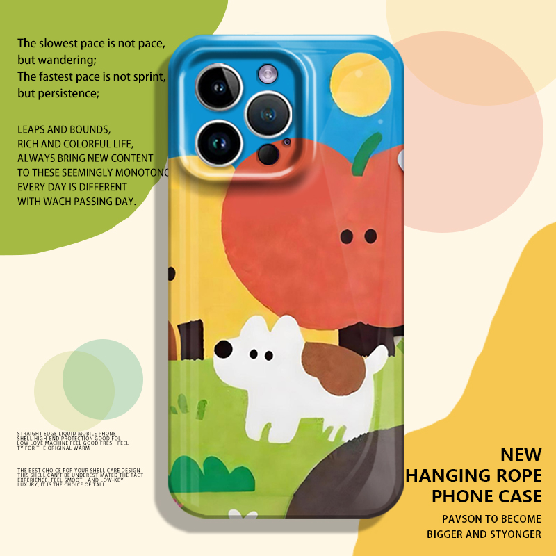 苹果小狗手机壳适用华为系列