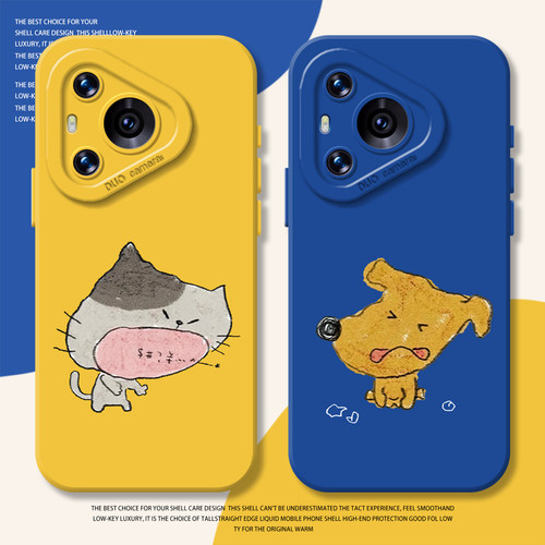 挨骂小狗猫咪手机壳适用华为系列