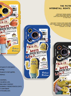 报纸比奇堡居民适用华为pura80手机壳mate70pro小丑鱼nova15ultra新款p60搞怪14趣味50情侣40/30/13/12/11/10