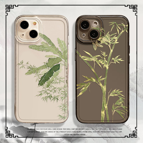 国风竹子手机壳适用于oppo系列