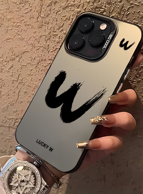 幸运字母手机壳适用小米14英文15/13ultra红米k70/90/17/k80/note12pro好运11高级感k60新款10小众k50简约k40