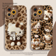 毛绒豹纹hellokitty适用苹果17promax手机壳iphone16pro凯蒂猫15plus秋冬14氛围感13mini女12新款 11套x