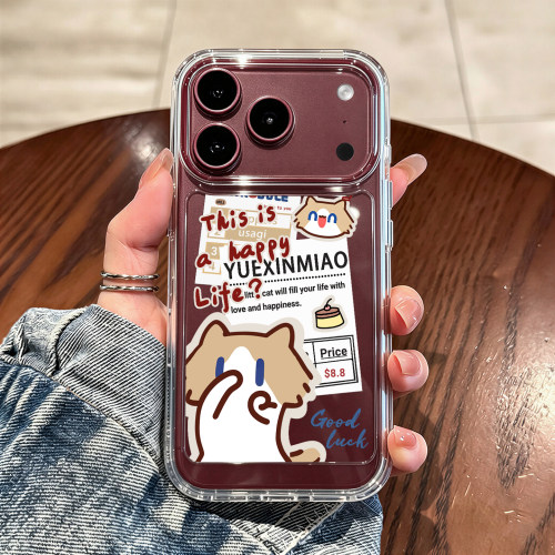 报纸月薪喵手机壳适用苹果系列