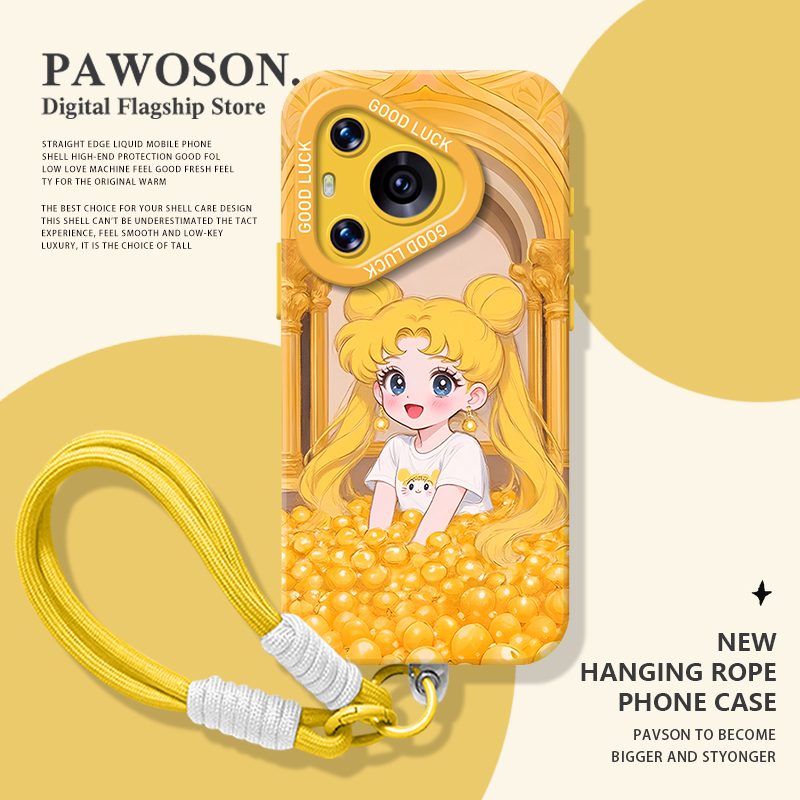 招财美少女战士手机壳适用华为