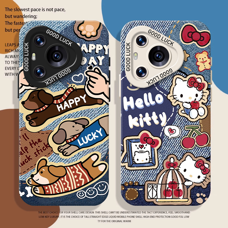 牛仔小狗手机壳适用华为系列