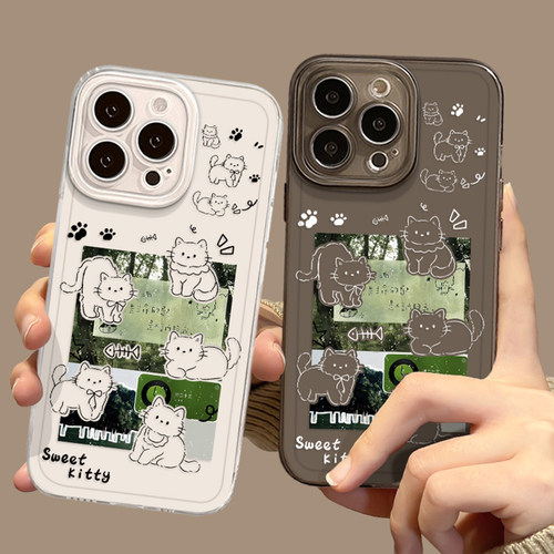 夏日森系猫咪手机壳适用小米红米