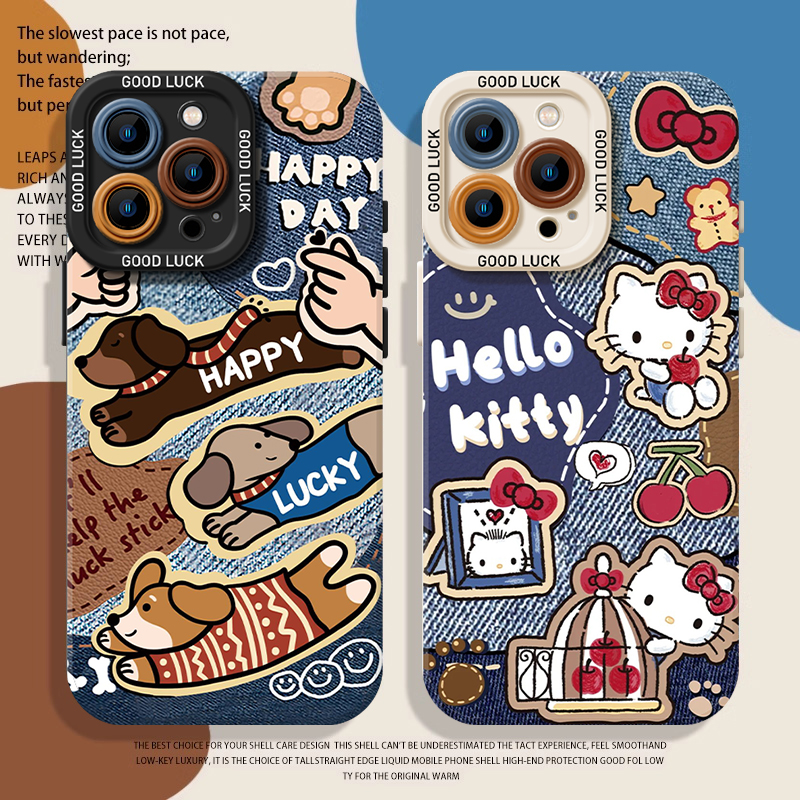 牛仔小狗手机壳适用苹果系列