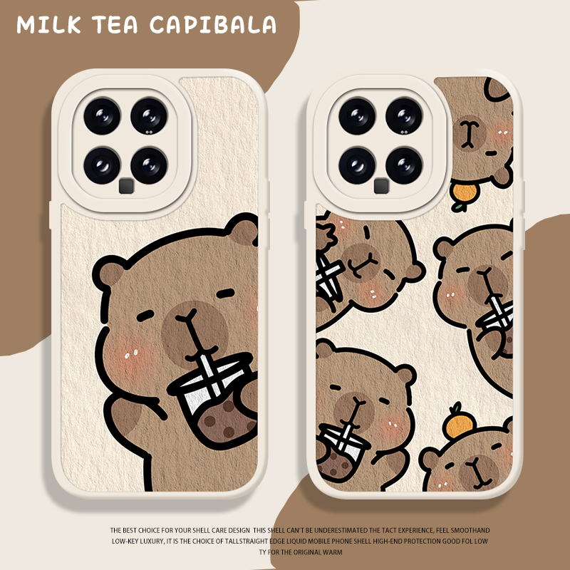 奶茶卡皮巴拉手机壳适用小米红米