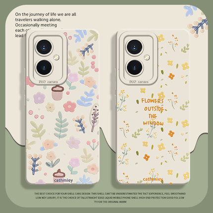 夏日小碎花适用荣耀400手机壳500magic7pro多巴胺8/300小清新200夏天x70新款100小众90gt/6/5华为80/60/50/30