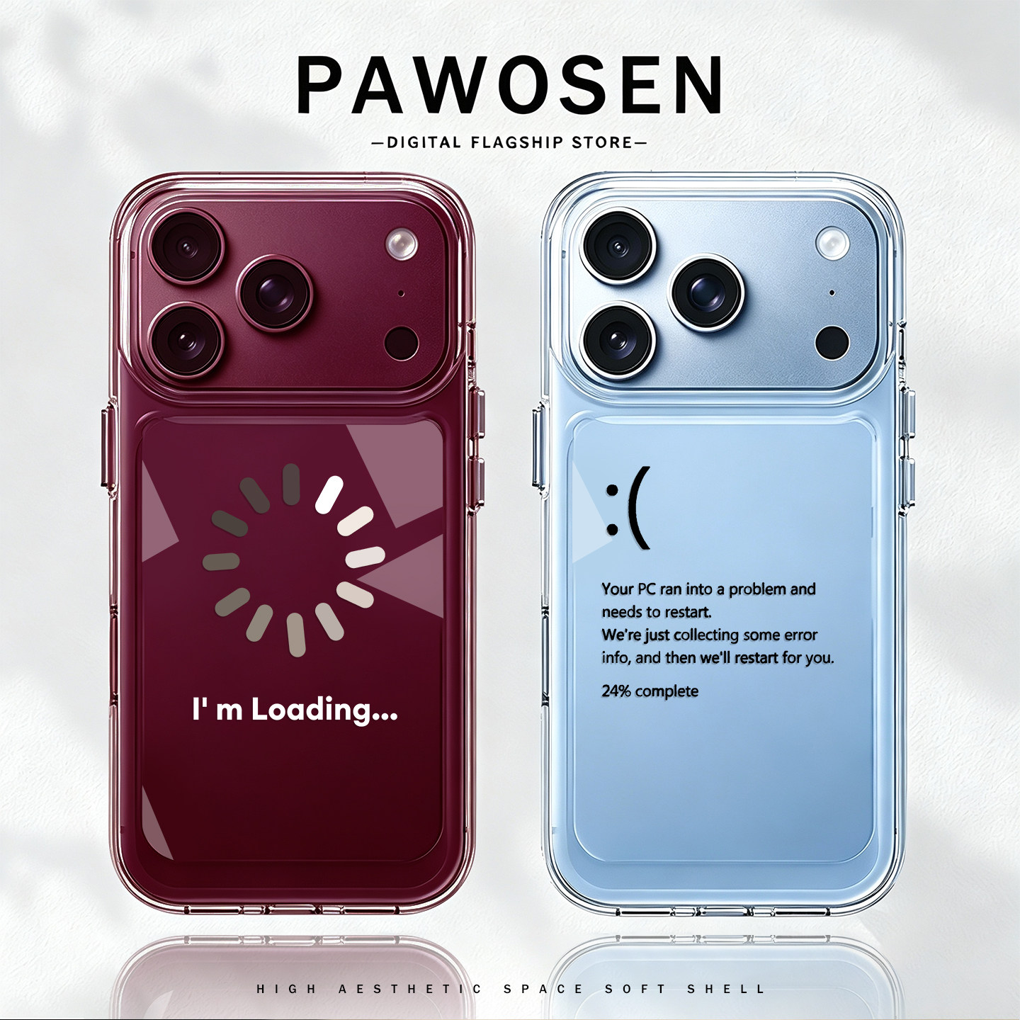 打工人黑屏适用苹果18promax手机壳iphone17pro搞怪16plus趣味15简约14勃艮第酒红色13冰川蓝12新款11/x/8/xr