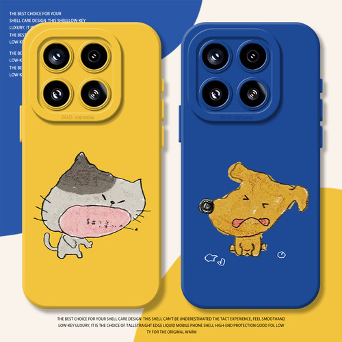 挨骂小狗猫咪手机壳适用小米红米