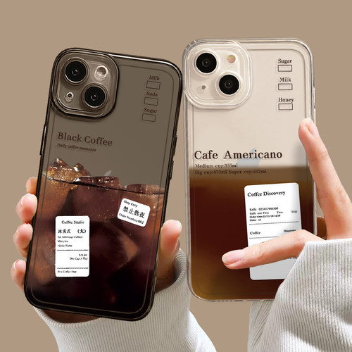 禁止熬夜冰美式手机壳适用oppo