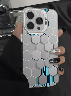 适用华为mate60pro手机壳p50荣耀100科技感nova12新款90/13pura80高级感15蜂窝40轻奢70小众30高端14/9套8se7