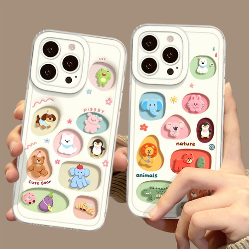 彩色jellycat手机壳适用小米红米