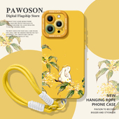 桂花兔子手机壳适用苹果17promax带挂绳iphone16pro新中式 15plus国风14妈妈13mini防摔12新款 11女x