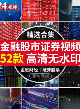 金融财经经济科技类证券银行数据外汇期权货投资公司股市视频素材