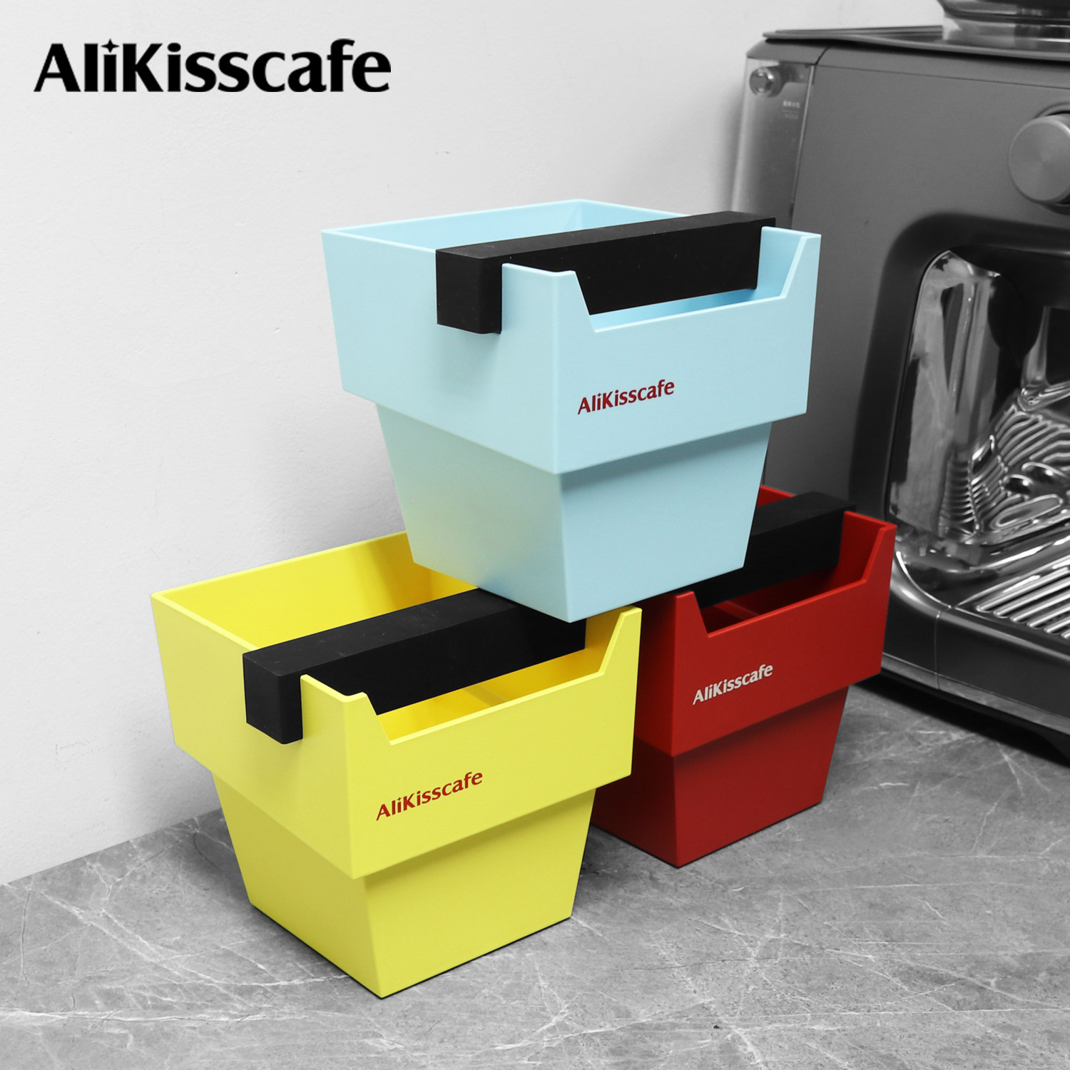 AliKisscafe咖啡敲渣桶渣盒敲粉盒咖啡渣收纳桶家用意式吧台器具