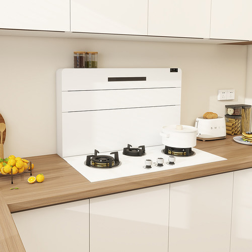 圣星白色大吸力无机箱分体集成灶