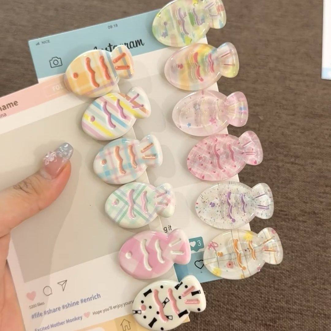 可爱图樱花清透发夹亮晶晶夏日拖鞋清透小鱼刘海夹卡通少女头饰女,饰品/流行首饰/时尚饰品新,发饰,淘宝优惠券,粉丝福利购,淘宝优惠卷