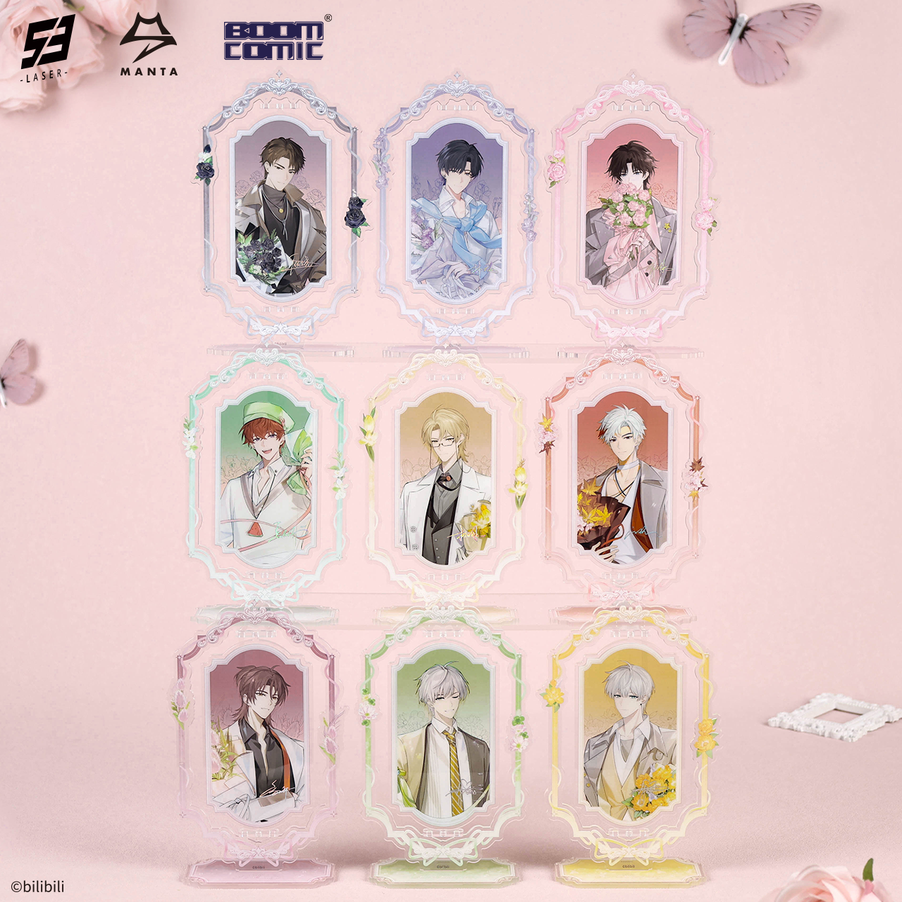 暴蒙正版LASER&MANTA《香萦心弦》系列旋转立牌 顾子尧官谷周边