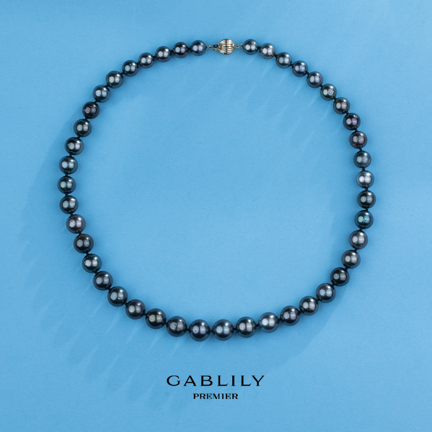 ANGEPERLE/天使之泪海水珍珠大溪地项链14K金8-11mm