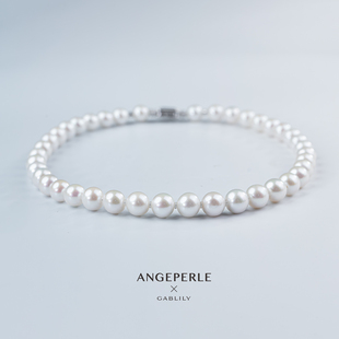 ANGEPERLE/天使之泪【大章鱼专属】淡水珍珠珈白丽项链9-11mm时尚