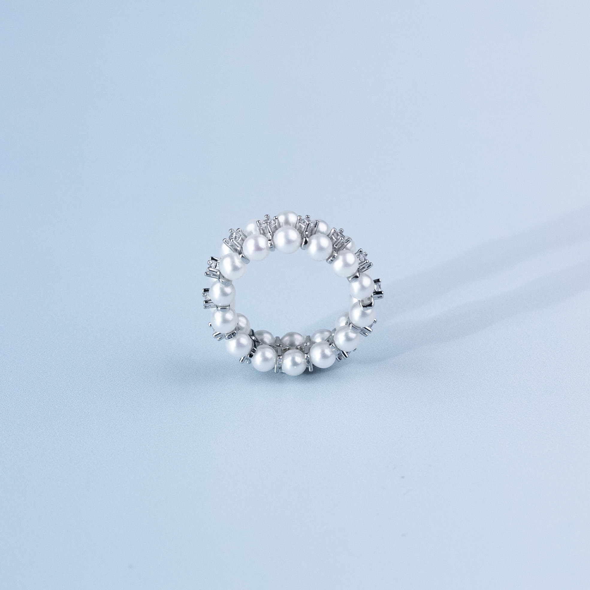 ANGEPERLE/天使之泪淡水珍珠时尚高级款戒指3-4mm