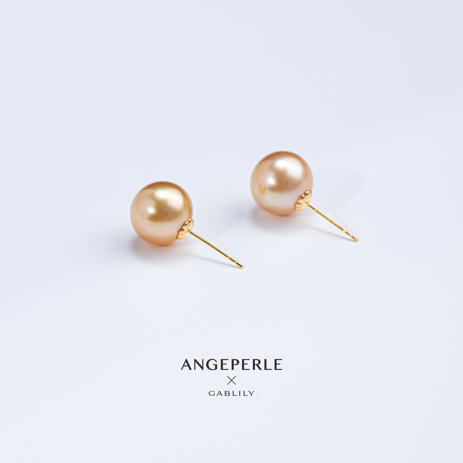 【邹叫授专属】天使之泪海水金珠18k金耳钉11-12mm 气质轻奢款