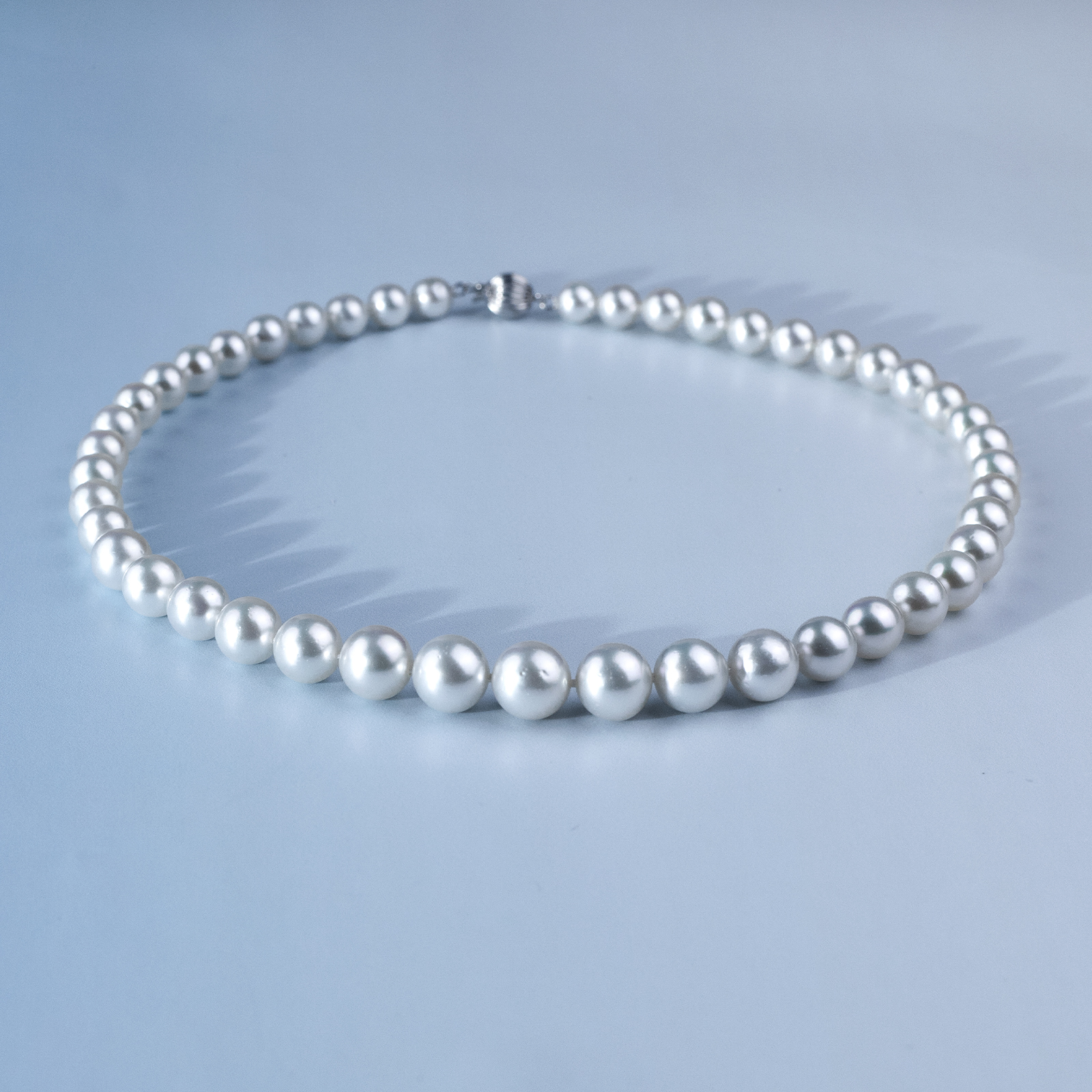 ANGEPERLE/天使之泪海水珍珠澳白项链贵气高级14K金扣7-11.5mm