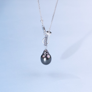 ANGEPERLE/天使之泪海水珍珠黑珠吊坠多样性发货1件11-12mm