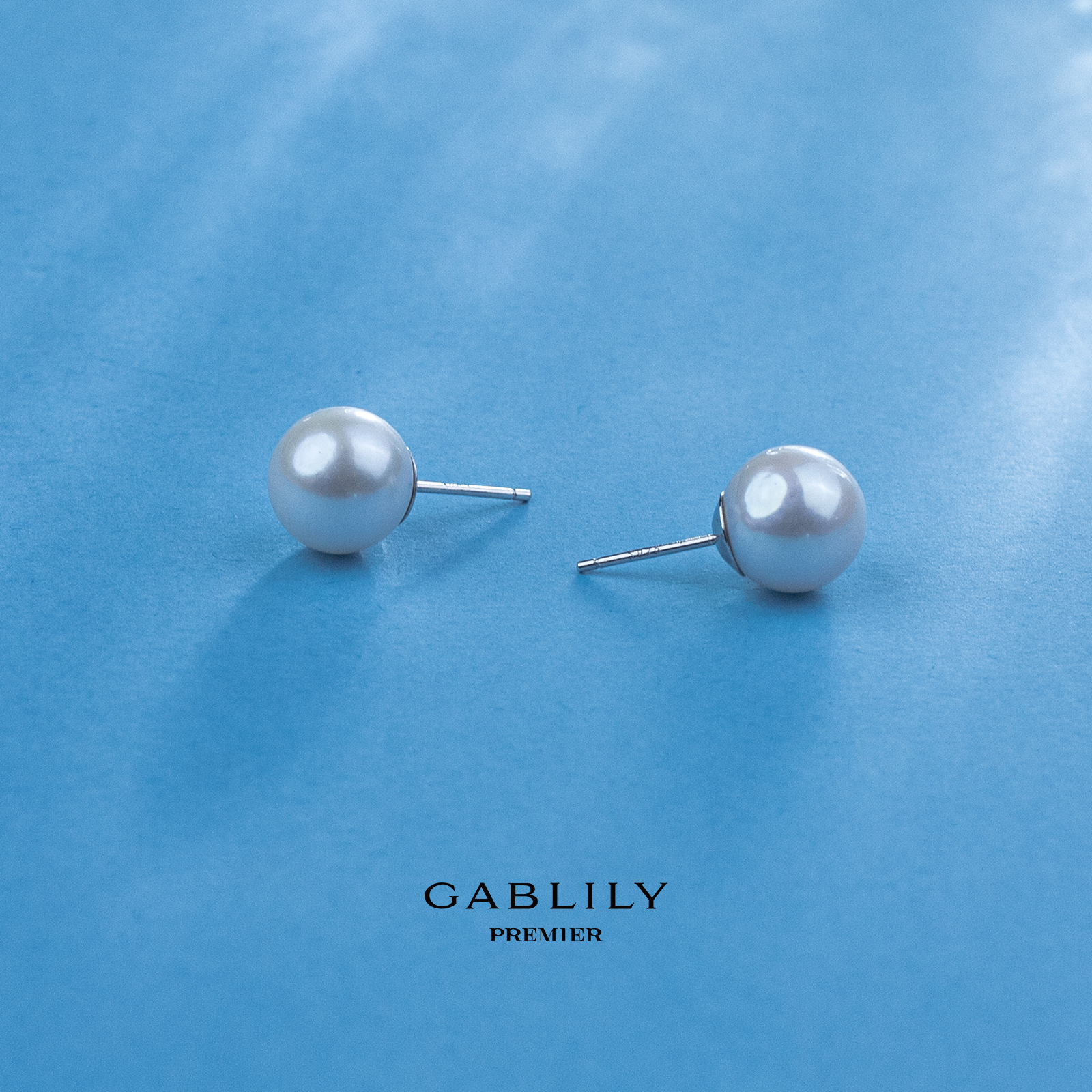 ANGEPERLE/天使之泪淡水珍珠珈白丽耳饰S925银10-11mm