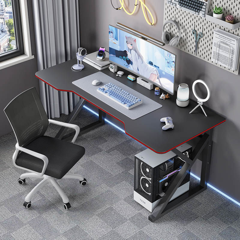 台式电脑桌家用卧室2025新款小型转角电竞桌带电脑椅简易书桌子