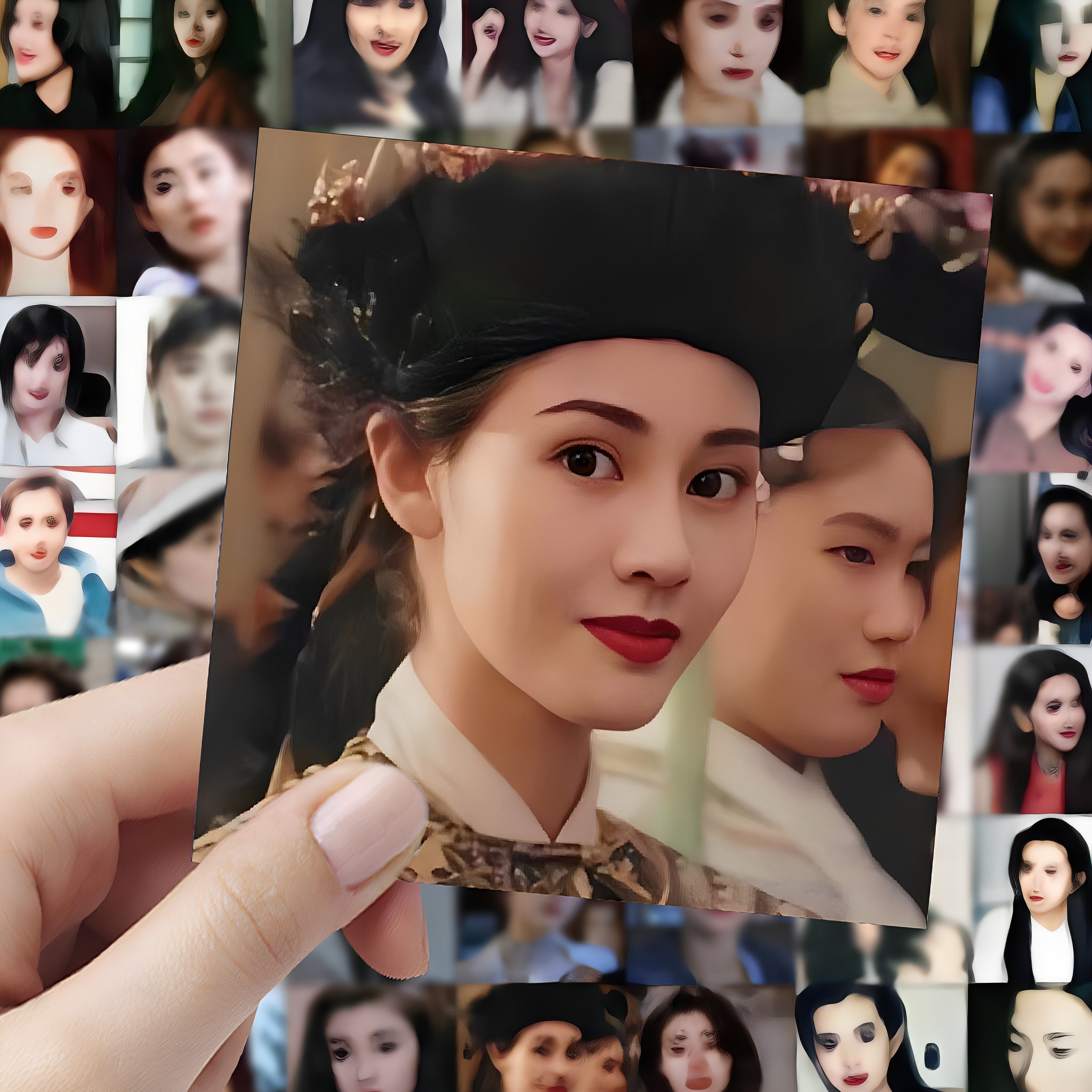 59张港风女明星贴纸经典香港电影女星气质美女磨砂面装饰防水贴画