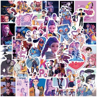 55张kpop demon hunters猎魔女团贴纸手机笔记本手帐装饰防水贴画