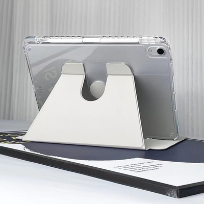 iPad保护套带笔槽亚克力360旋转
