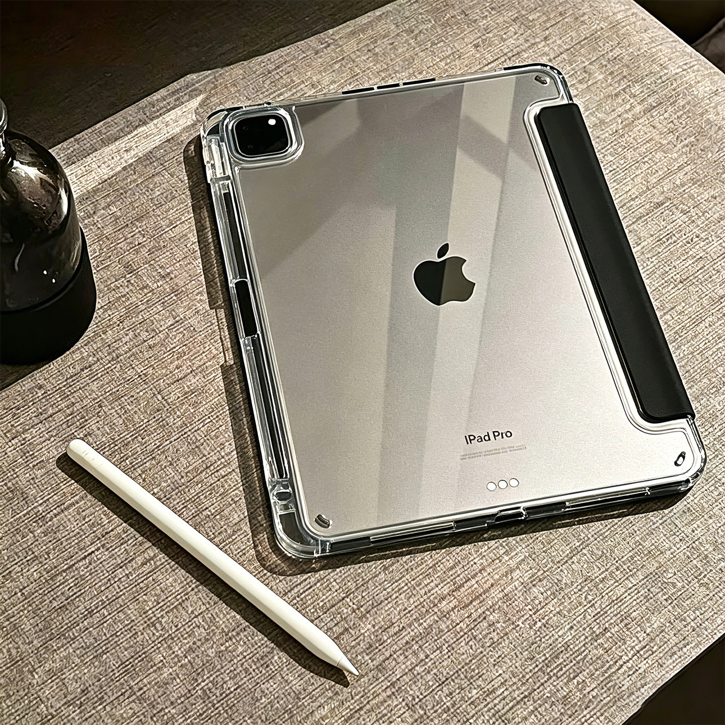 ipadpro11寸保护套带笔槽2026款适用苹果平板ipadair8保护壳5全包6mini7防摔弯12.9超轻薄4第10九9十代2透明3 - 实物图