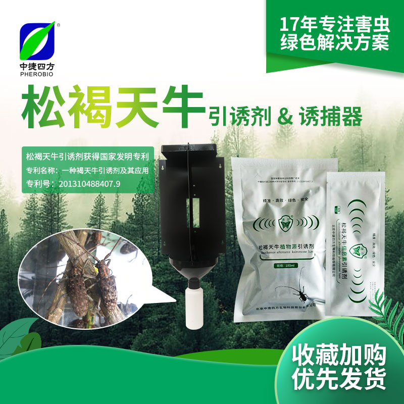 中捷四方诱尔松墨天牛双条杉天牛性诱剂天牛小蠹虫诱捕器林业害虫