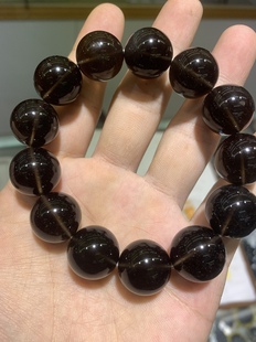 天狼星陨石如意宝珠亚利桑那天狼星陨石原石圆珠手串17mm手串85克